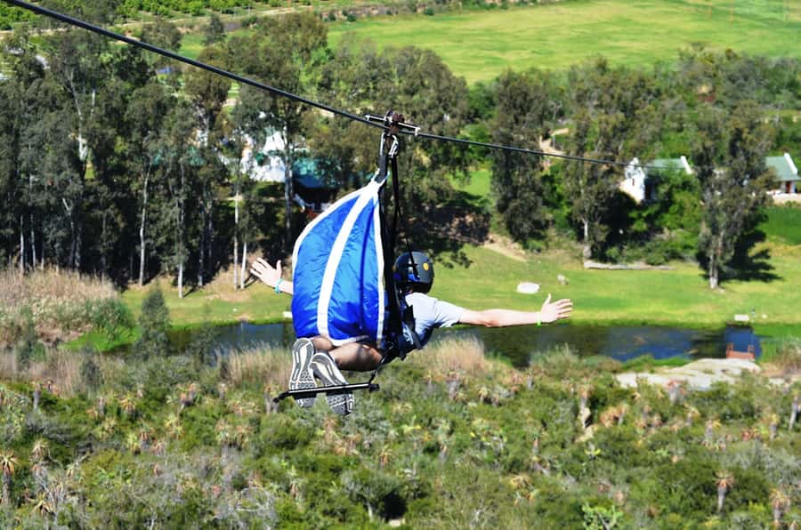 Adrenalin Addo Adventure Park: Superman Zipline - Sundays River Raft Crossing and the Indigenous Bush Build-Up