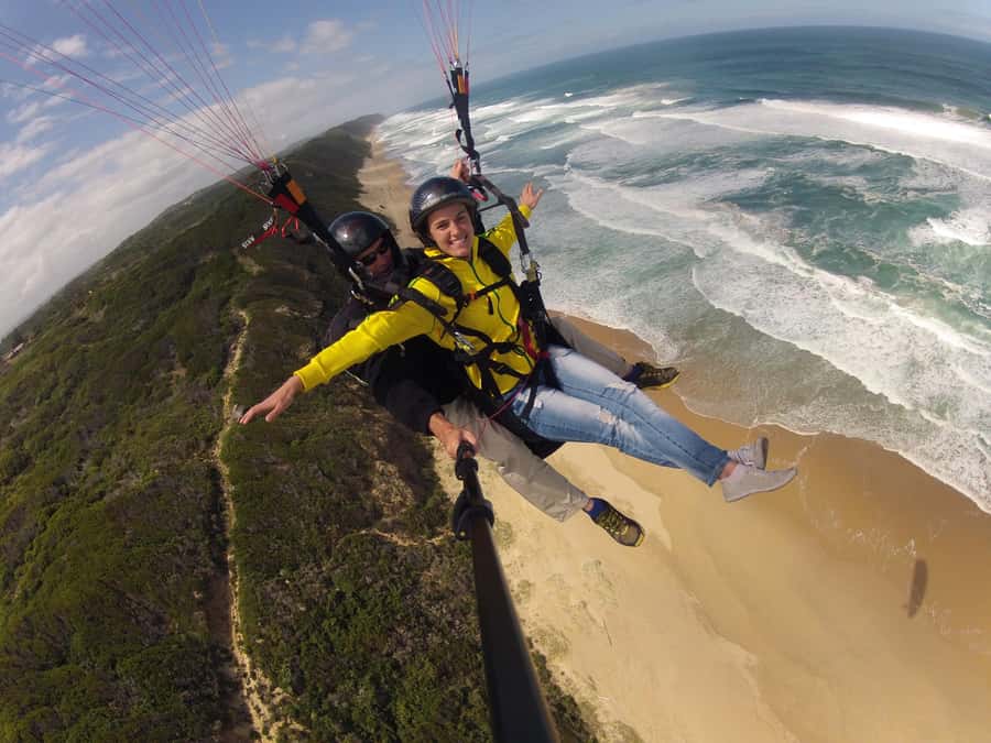Adventure Tandem Paragliding Flight - Garden Route from the sky, not the car window