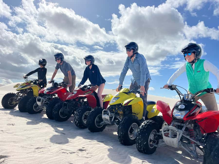 ATV Atlantis dunes: PHOTOSHOOT & VIDEOS - Safety briefing and gear: what they provide, and what you should do