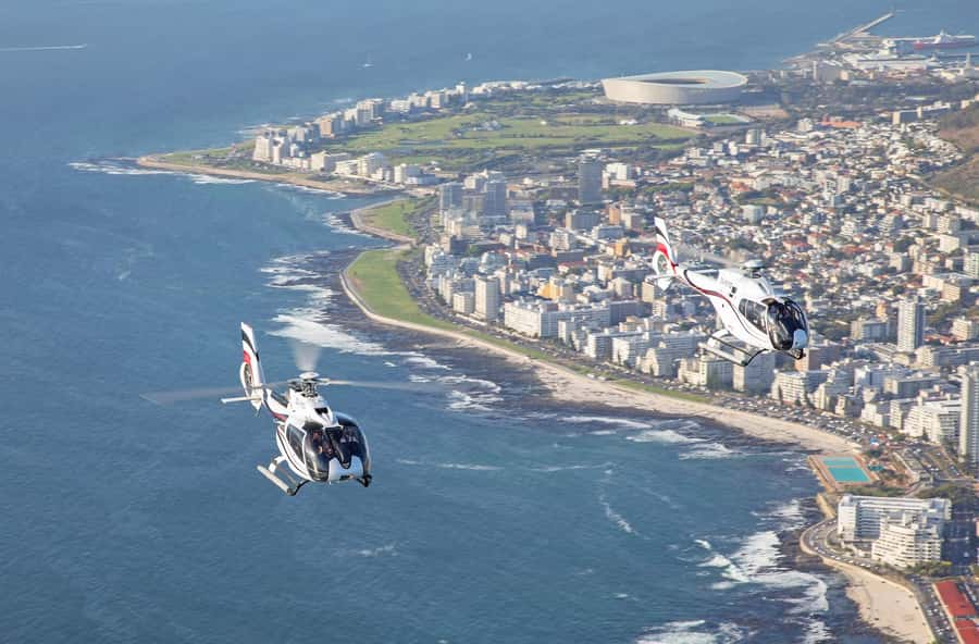 Cape Town: 12-Minute City Scenic Helicopter Tour - V&A Waterfront to Cape Town Stadium: city views you can name fast