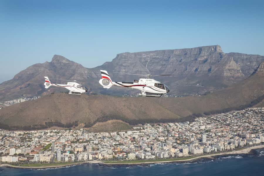 Cape Town: 12-Minute City Scenic Helicopter Tour - The Twelve Apostles and Table Mountain: the finale over Cape Town icons