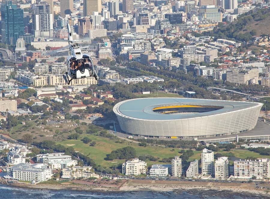 Cape Town: 20-Minute Helicopter Flight and Free Harbour Tour - First Stop: V&A Waterfront Helipad check-in, boarding pass, and weigh-in