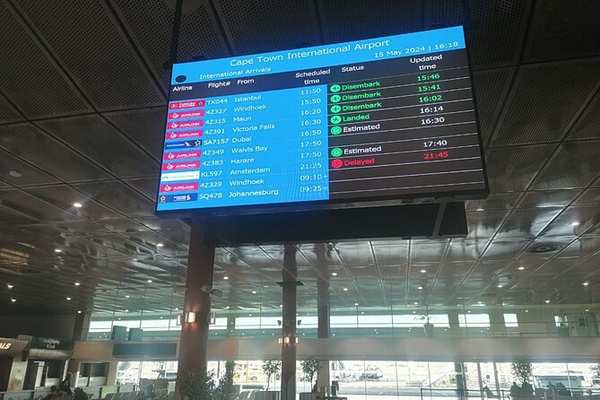 Cape Town Airport and Hotel Private Transfers - When delays happen, this transfer plan helps you stay in control