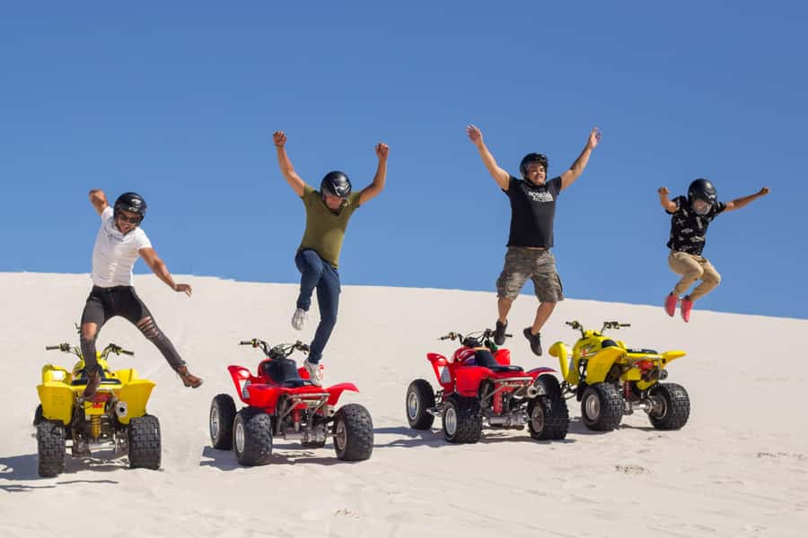 Cape Town: Atlantis Dunes Quad Bike & Free Sandboarding Tour - Sandboarding: included fun with one physical catch