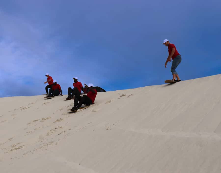 CAPE TOWN: GLAM SANDBOARDING IN ATLANTIS DUNES WITH WILDX - Choose your board: stand up Sandboards or bumboards
