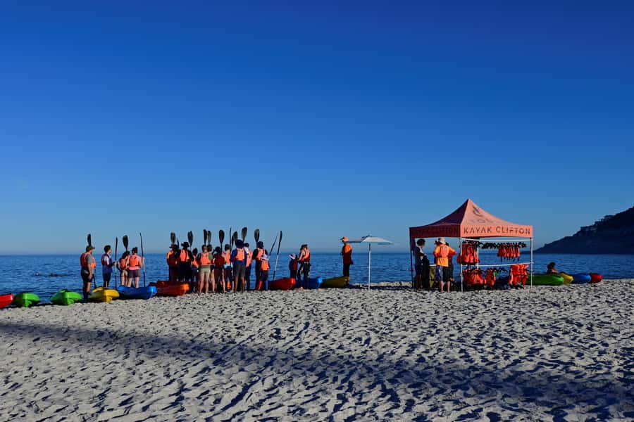Cape Town: Guided Kayak Tour of Clifton Beaches & The Coast - Paddling from Clifton 4th toward Clifton 1st Beach