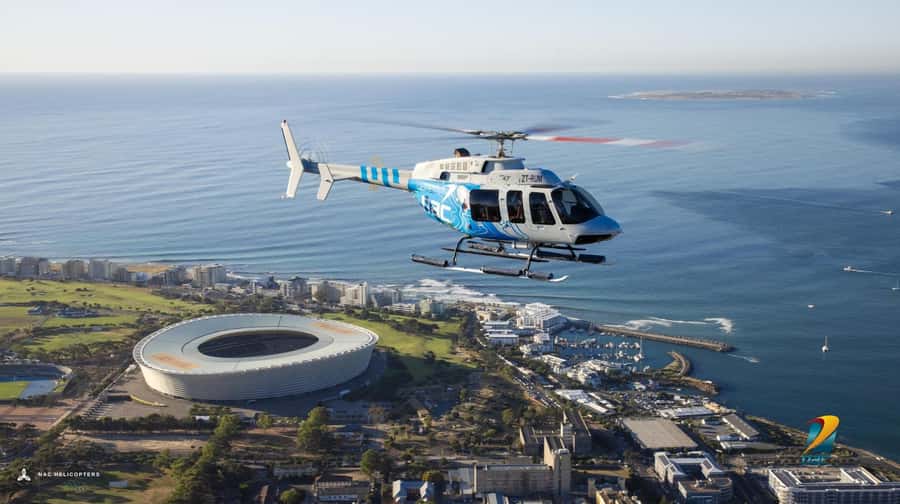 Cape Town: Hopper Helicopter Flight - V&A Waterfront takeoff, right where the action is
