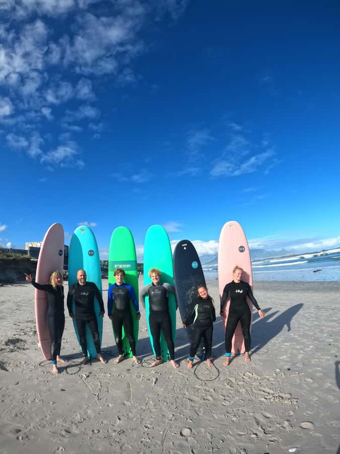 Cape Town:Learn to surf with the best view of Table Mountain - The Winning Pop-Up, Wave Reading, and Paddle Power