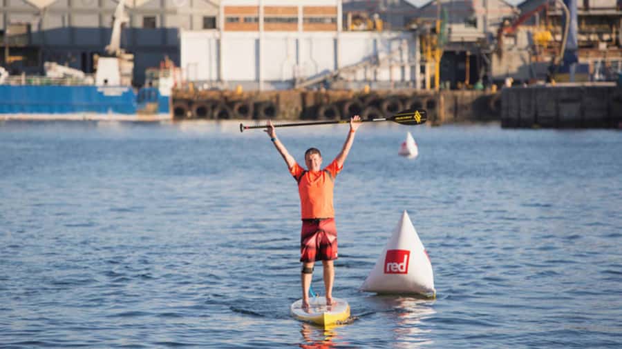 Cape Town: Stand-up Paddleboard Experience - V&A Waterfront canals make SUP feel doable