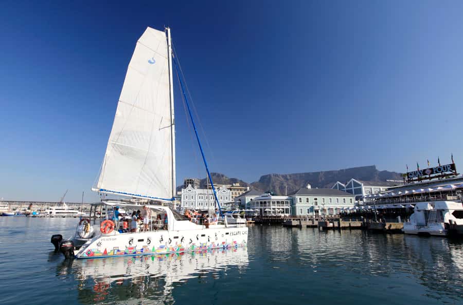 Cape Town: Table Bay Cruise by Catamaran - Inside the 39ft catamaran, where you should sit