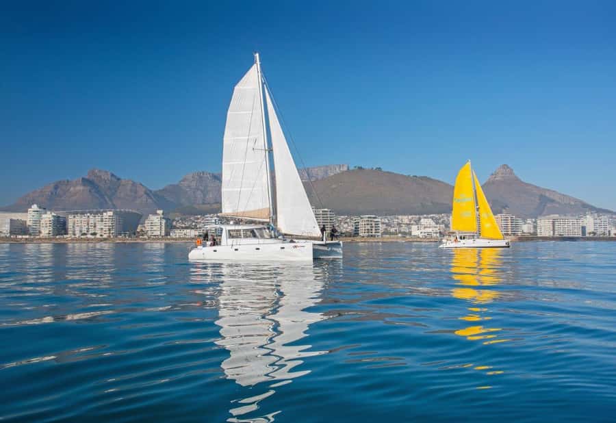 Cape Town: V&A Waterfront Gin Voyage Cruise - The Boat Layout: Trampolines, Roofed Comfort, and Blankets