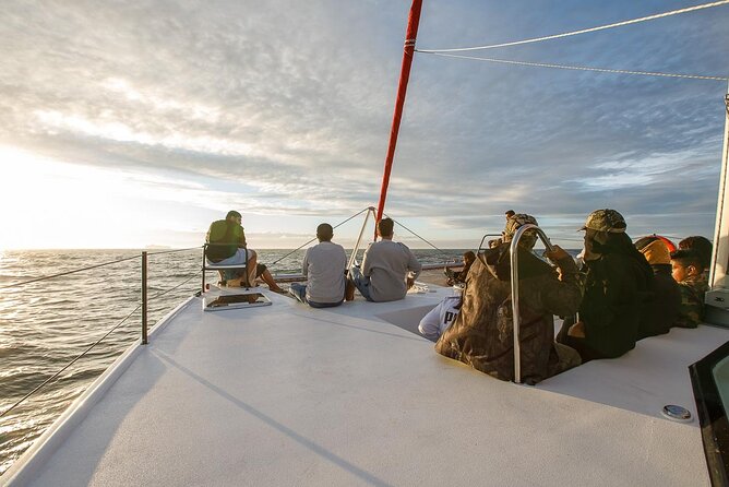 Catamaran Sunset Champagne Cruise Cape Town - Sunset on open water, with Cape Town in one frame