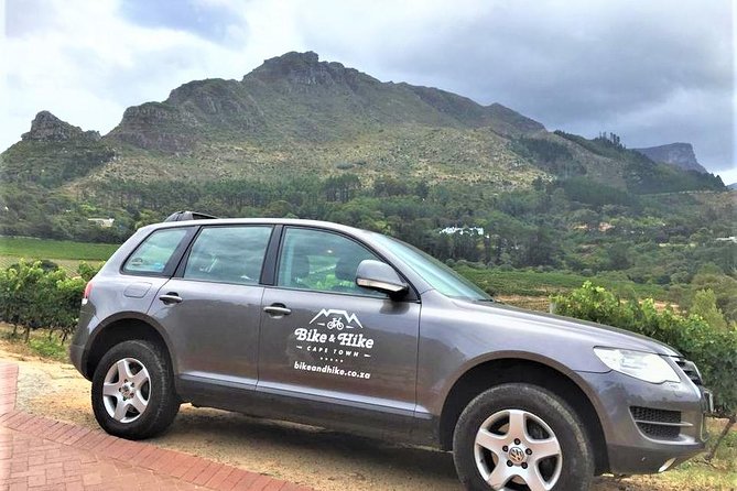 Constantia Hidden Gem Cycle Half Day - Private Tour - Getting around in comfort: bike, helmet, and air-conditioned vehicle