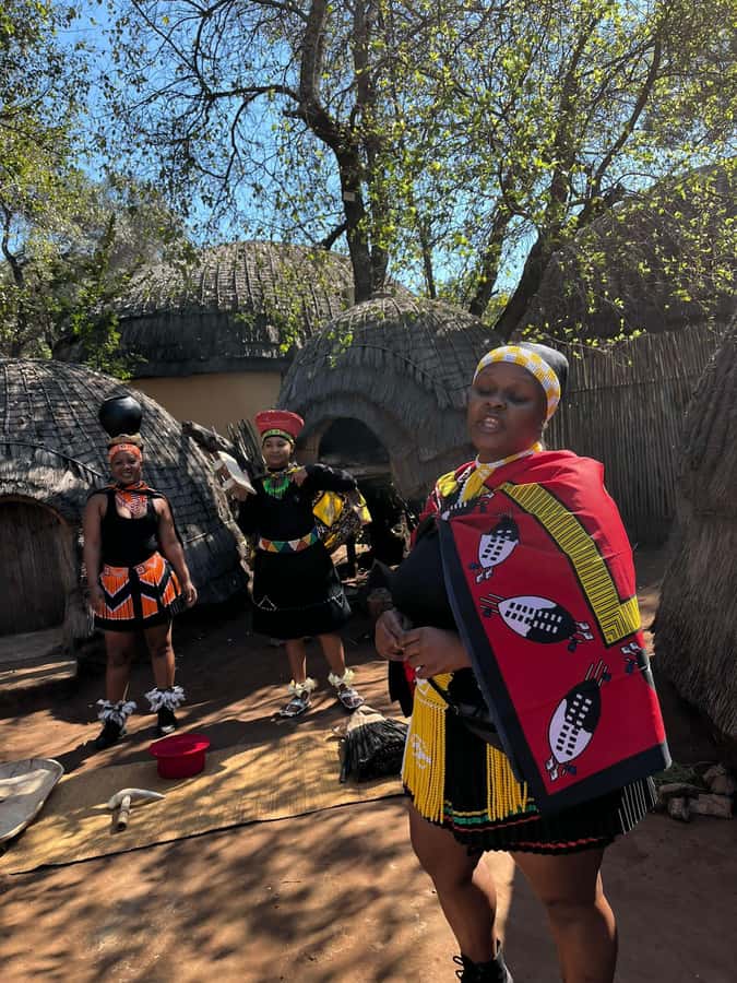 Cradle Of Humankind, Lesedi Cultural Village & Lion's Park - Lunch timing at Nyama Choma: budget for food, and keep your expectations flexible