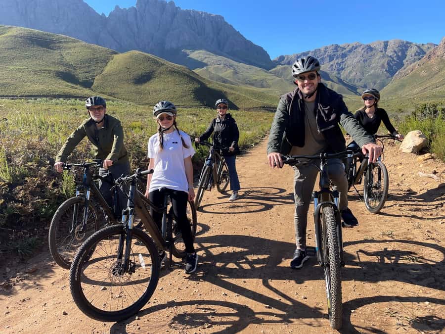 E-Bike & Hike Jonkershoek - Getting to Best Day Ever at the Lanzerac Hotel trail entrance