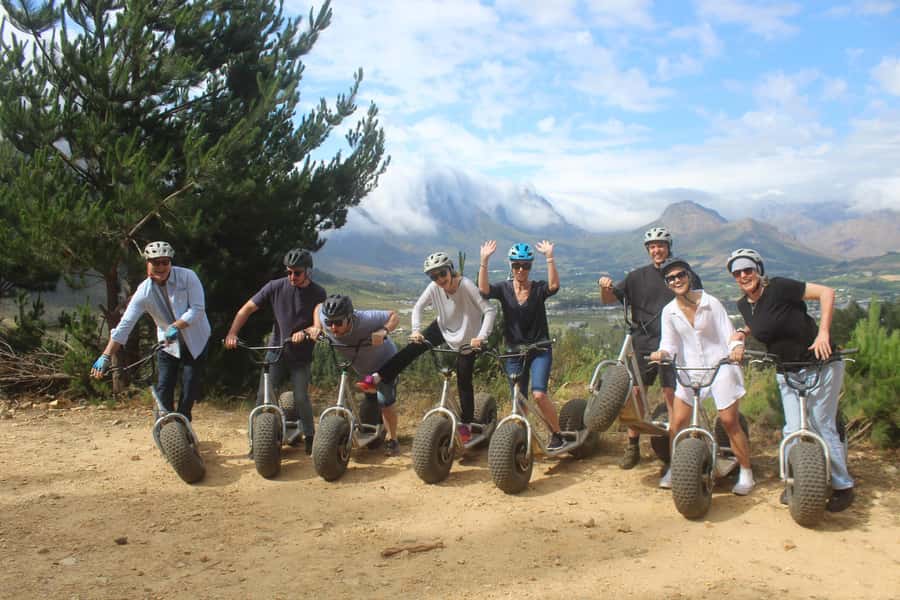 Franschhoek: Downhill Scooter Tour - The key skill: balancing like a bicycle rider
