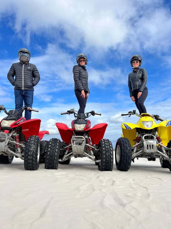 From Cape Town: Quad Bike Sand Dunes, Transport Included - The dune portion: orientation, mini stops, and controlled fun