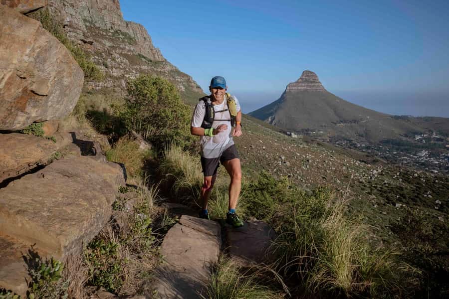 Guided Sunrise Adventure Trail Run Table Mountain, Cape Town - Waterfall Wonder and Stream Crossings at Around 3 km