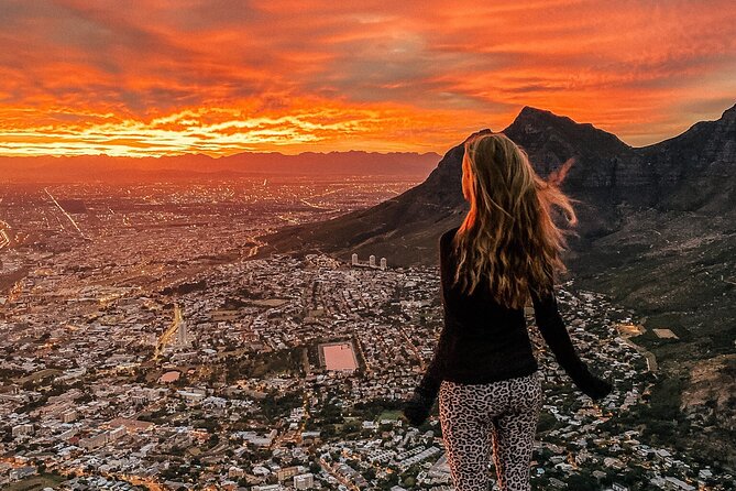 Guided Sunset/Sunrise Hike on Lions Head,Cape Town (Hotel Pickup) - The rocky climb reality: ladders, chains, and free hands