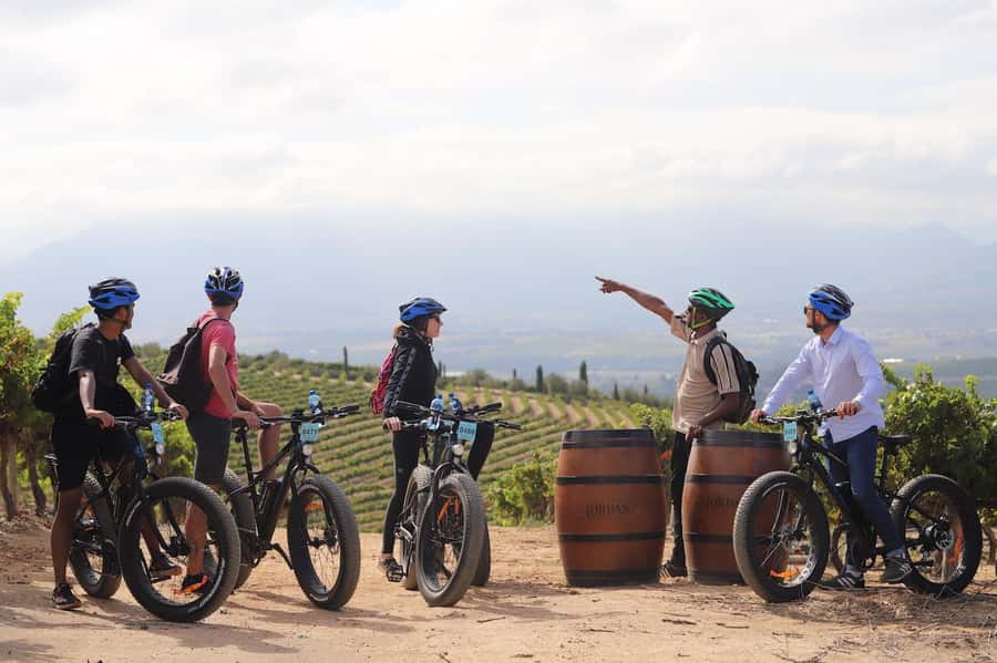 Half-Day Winelands E-Bike Tour with Wine Tasting - Pickup, the van ride, and how the half-day is paced