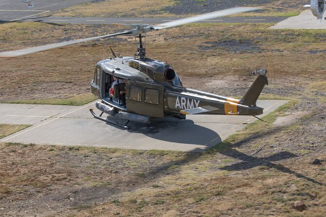 Huey Army Helicopter Adventure Flight in Cape Town - Getting Set Up at the Victoria and Alfred Waterfront Helipad