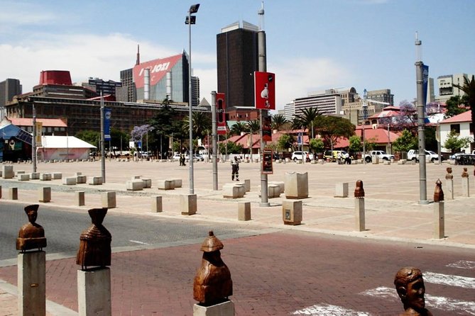 Johannesburg Half Day City Tour - Stop 2: Mandela Bridge crossing and Mary Fitzgerald Square in Newtown