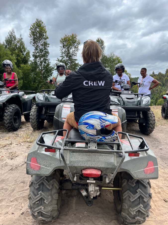Knysna: Guided Quad Bike Tour in the Forest - The short coach ride, then your quad briefing