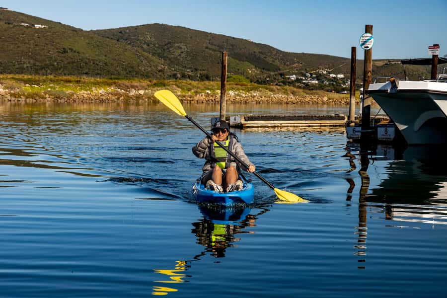 knysna Lagoon Kayak Hire - Launching Into Knysna Lagoon, What the Paddling Feels Like