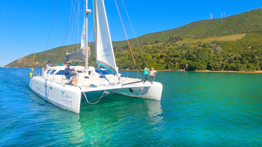 Knysna: Luxury Sunset Cruise with Captain's Barbeque - From Sirocco Jetty to the catamaran, the start that sets the tone