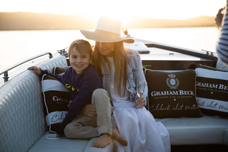 Knysna: Private Sunset Cruise on Knysna Lagoon - From Thesen Harbour Town to Pink-Cloud Skies