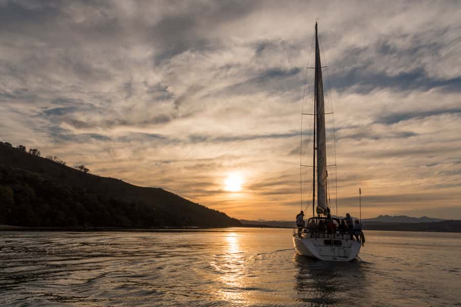 Knysna Sunset Sailing Cruise with Light Dinner and Wine - What the Light Dinner Spread Feels Like, Plus Cap Classique Pairing