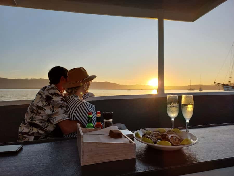 Knysna: Wine & Oyster Luxury Lounger Sunset Cruise - A Sunset Oyster Cruise Over the Knysna Lagoon
