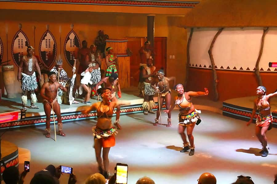 Lesedi Cultural Village with lunch or dinner cultural food - Drumming, orientation, and the five-tribe tour flow