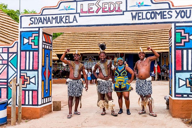Lesedi Cultural Village - Pickup windows in Sandton, Melrose, Kempton Park, and Rosebank