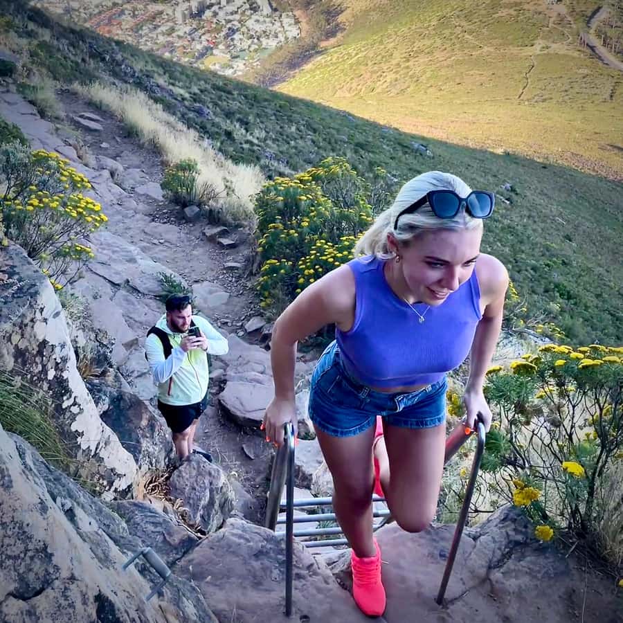 Lion's Head Sunrise or Sunset Hike + Hotel Pick-Up - Chains and ladders on Lions Head, what to expect and how to handle it