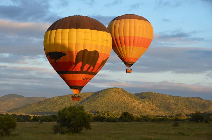 Pilanesberg National Park/Sun City Hot Air Balloon Safari - Getting to the launch site: Sun City pickup and the pre-flight safari ride