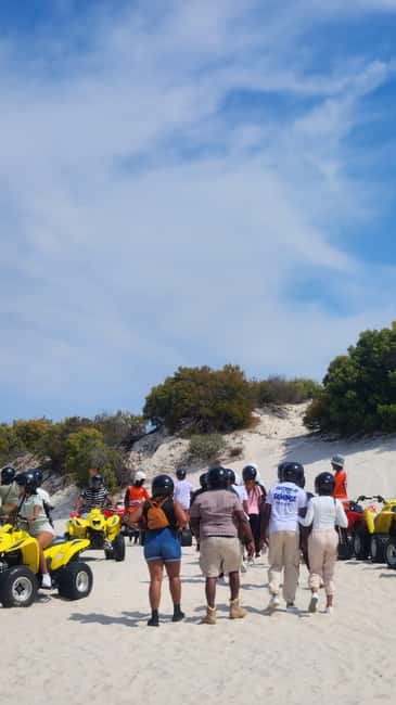 Quad biking Cape Town Atlantis Dunes - Entering Witsands Aquifer Nature Reserve: Meeting Bonnie and Charles
