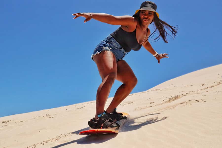 Sandboarding in Cape Town for 2hours - The views over Table Mountain and the Atlantis coastline