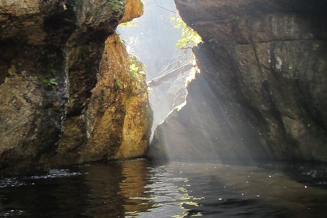 Standard Canyoning Trip in The Crags, South Africa - The 98-Foot (30-Meter) Zipline Finale, Splash, and Relief