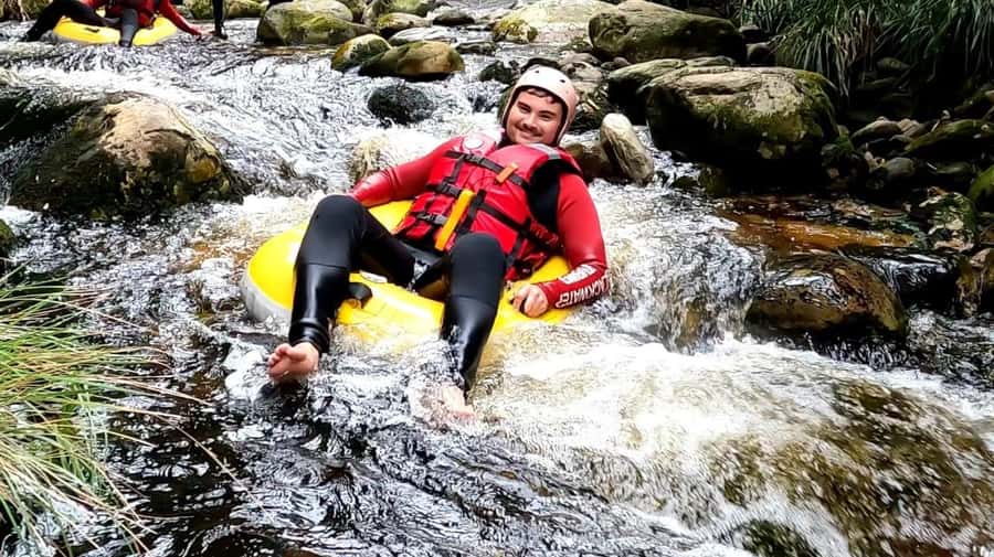 Stormsrivier: Green Route Tubing and Paddle-Boarding Tour - Entering the tube run: the rock walk and the drop section