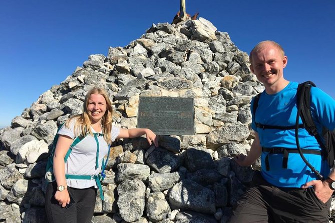 Table Mountain Summit Walk for the Whole Family - PRIVATE - Maclear’s Beacon, the highest point moment